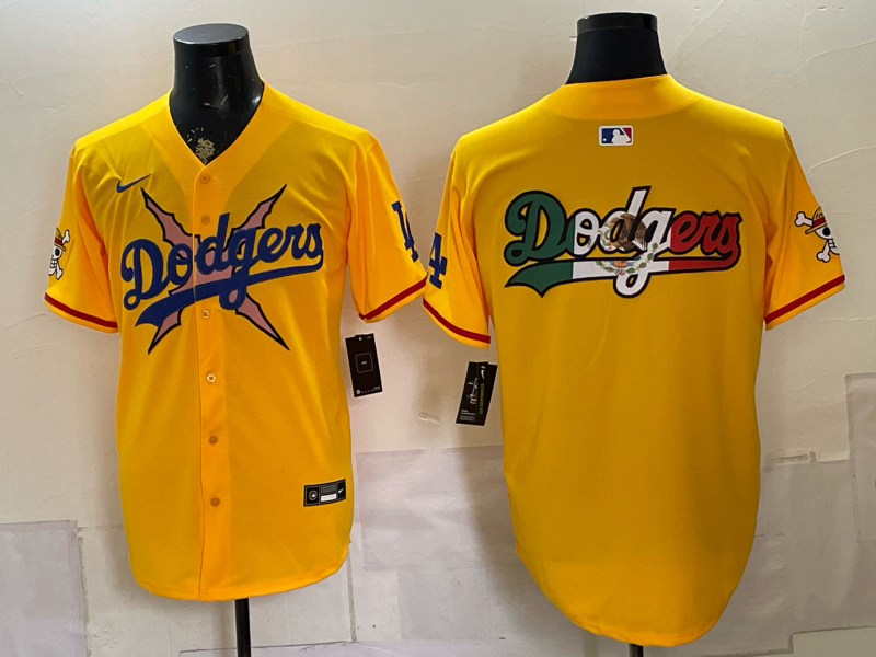 men Los Angeles Dodgers blank yellow Game 2026 Nike MLB Jersey 0716021